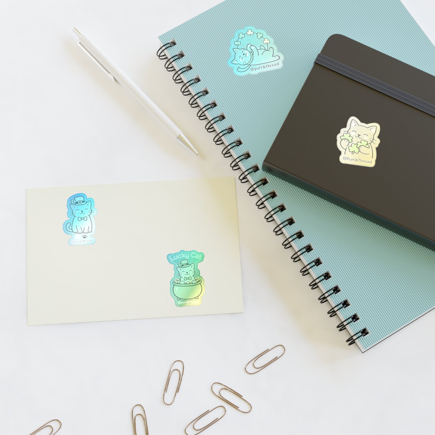 Lucky Cats St. Patrick’s Day Sticker Collection 🍀🐾