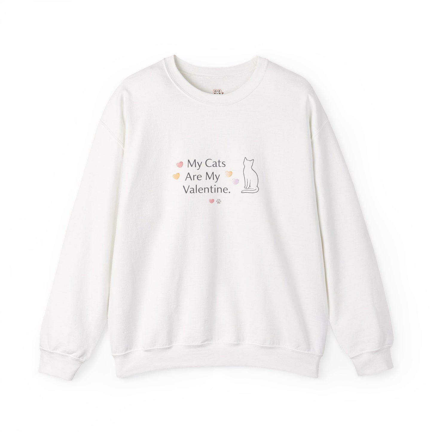 My Cats Are My Valentine Crewneck | Cozy Cat Lover Sweatshirt