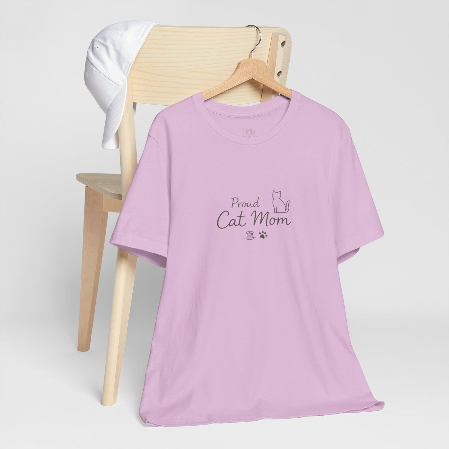Proud Cat Mom T‑Shirt — Cute Sleeping Cat Tee