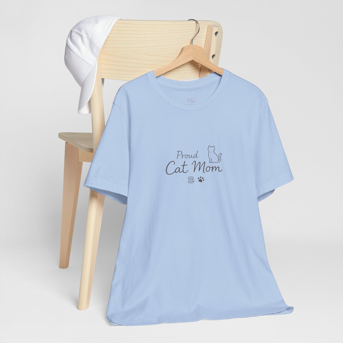 Proud Cat Mom T‑Shirt — Cute Sleeping Cat Tee