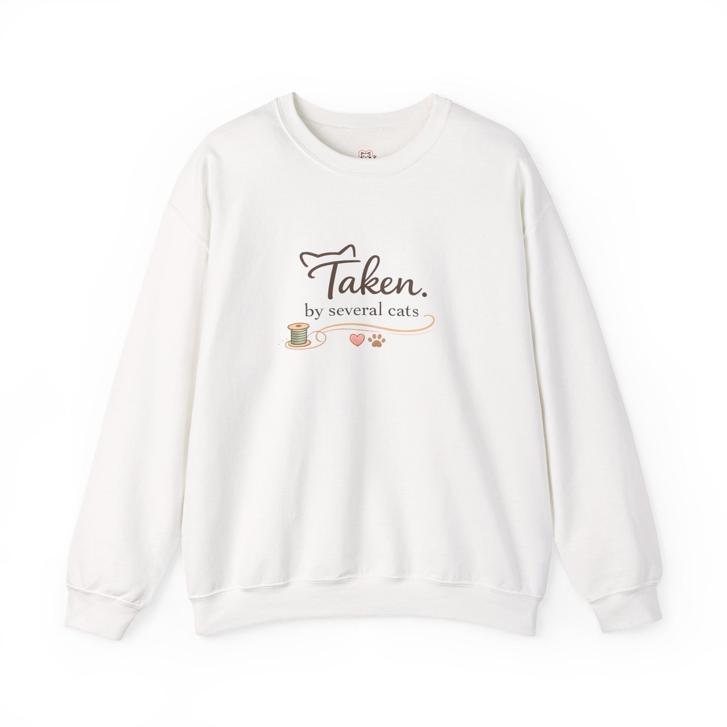 "Taken By Several Cats" Crewneck Print | Cozy Cat Lover Sweatshirt