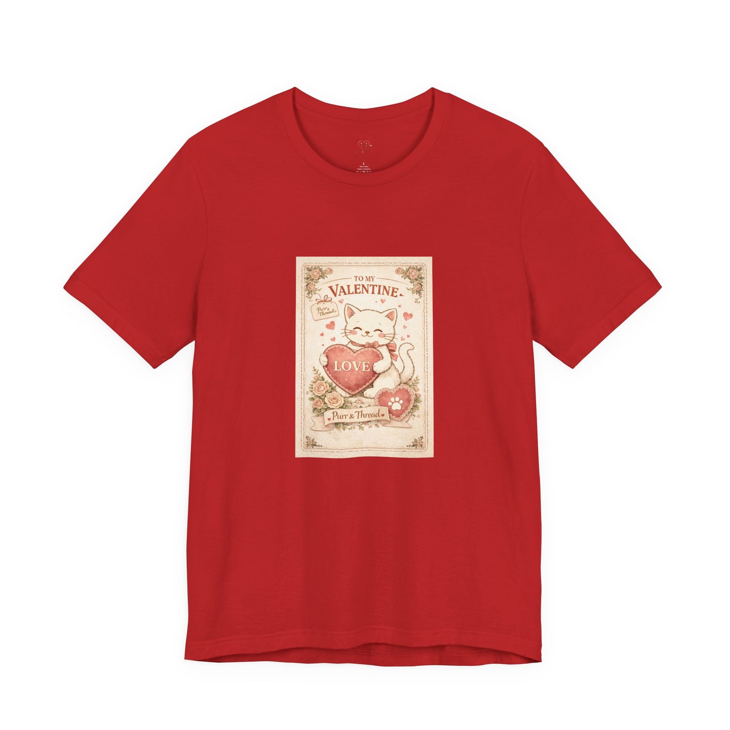 Vintage Postcard Valentine Cat Shirt | Vintage Cat Lover Tee