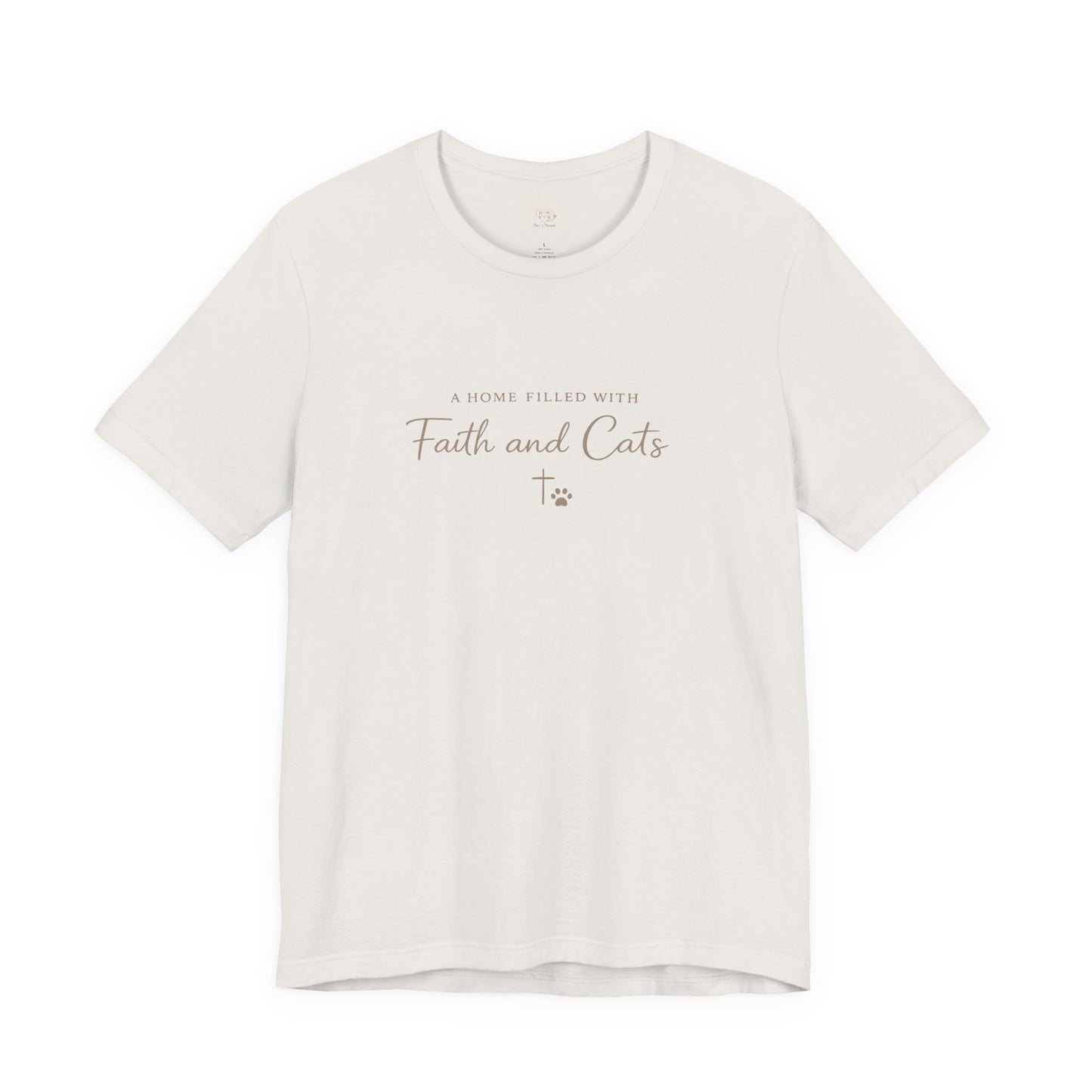 Faith and Cats T‑Shirt — Faith Inspired Christian Cat Tee