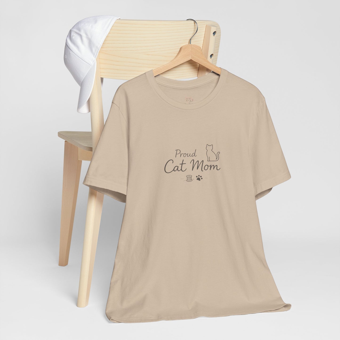 Proud Cat Mom T‑Shirt — Cute Sleeping Cat Tee