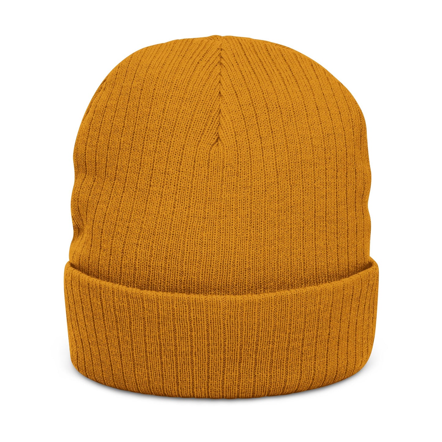 Embroidered 'Tiny Terror' Cat Ribbed Knit Beanie — Cozy Winter Hat