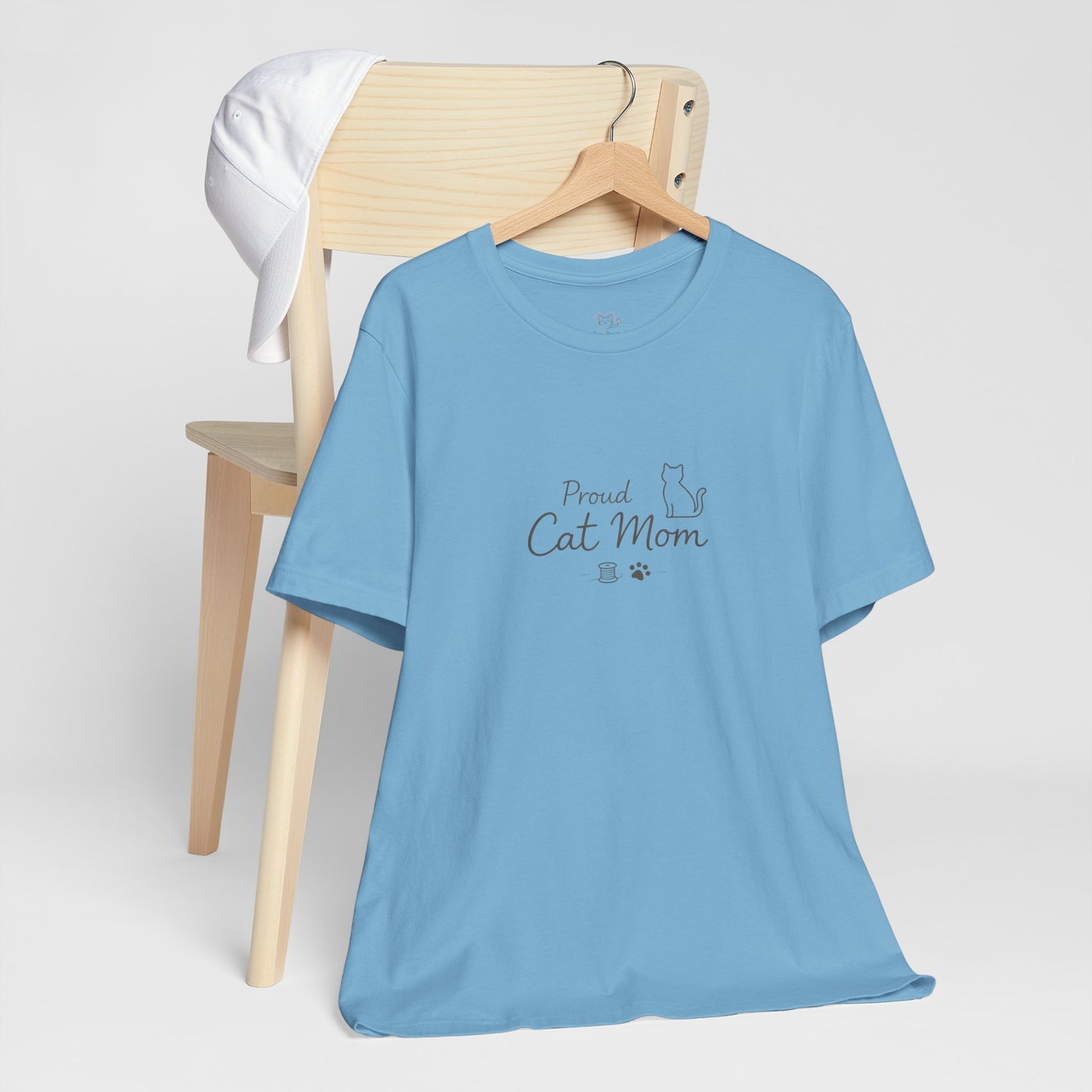Proud Cat Mom T‑Shirt — Cute Sleeping Cat Tee