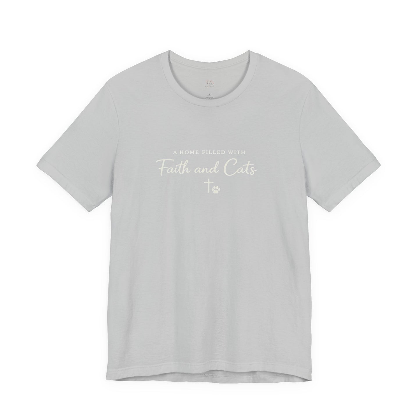 Faith and Cats T‑Shirt — Faith Inspired Christian Cat Tee