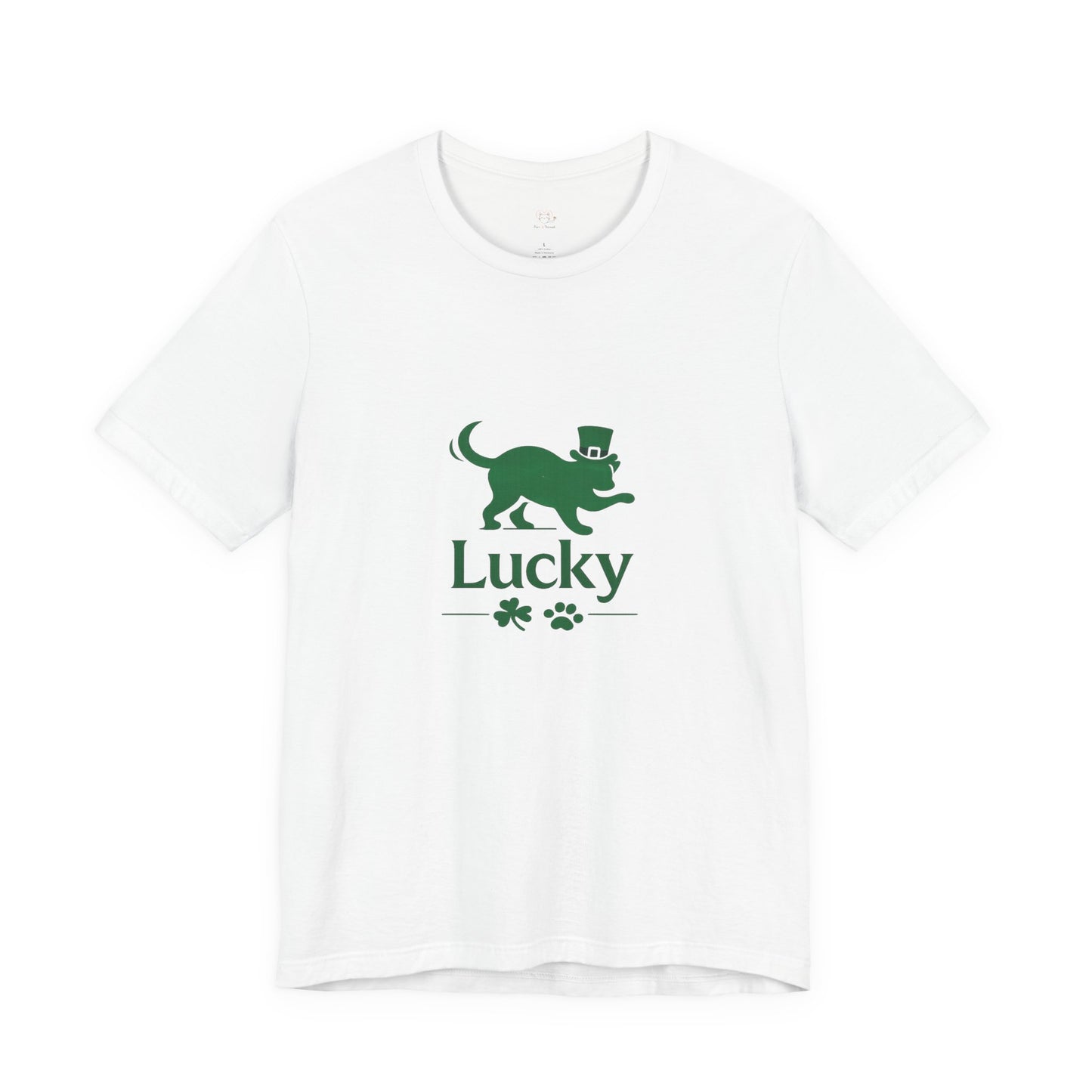 Lucky Cat St. Patrick’s Day T-Shirt | Minimalist Irish Cat Graphic
