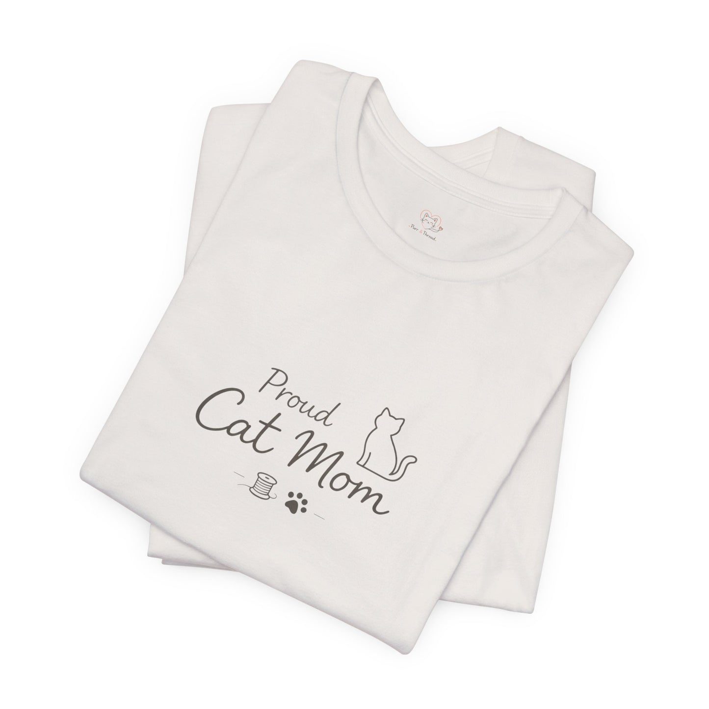 Proud Cat Mom T‑Shirt — Cute Sleeping Cat Tee