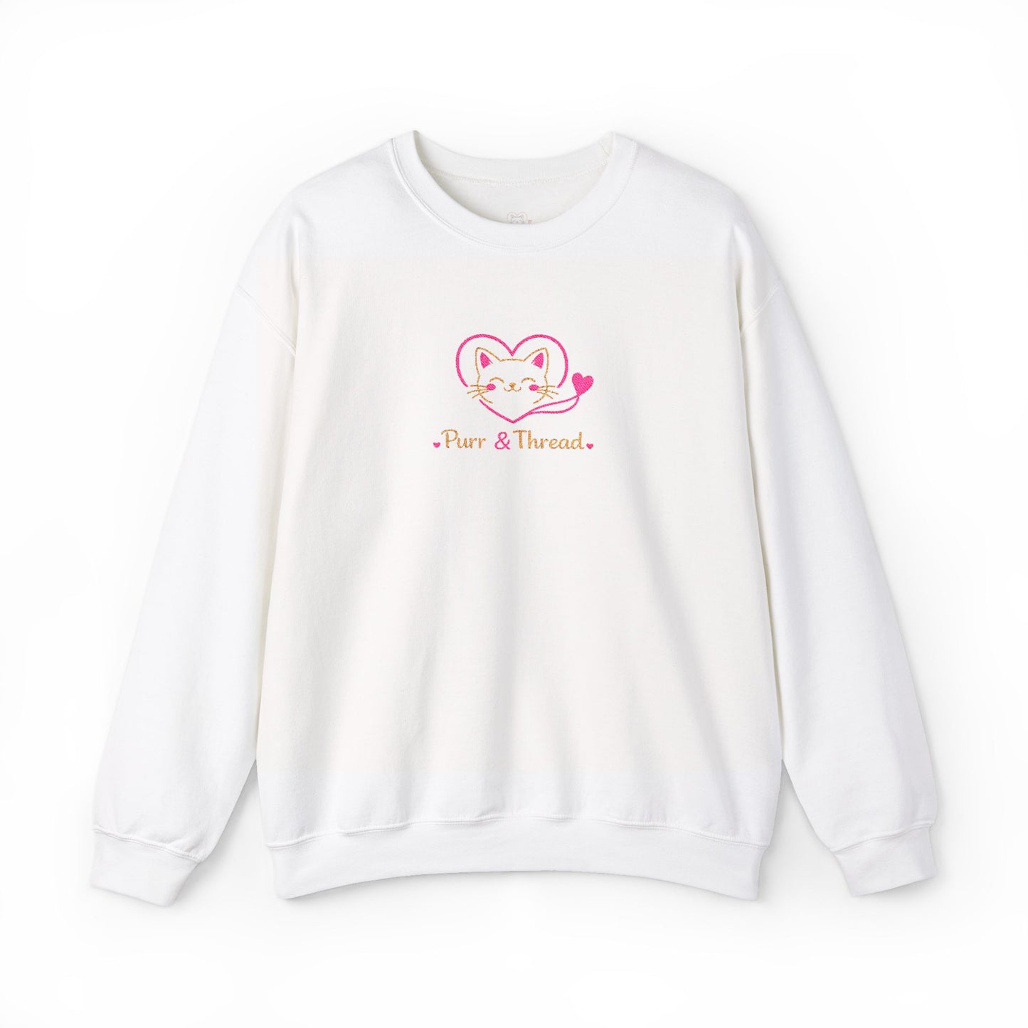 Purr & Thread Embroidered Unisex Heavy Blend™ Crewneck Sweatshirt
