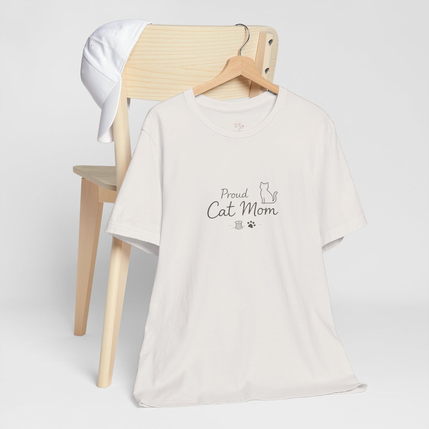 Proud Cat Mom T‑Shirt — Cute Sleeping Cat Tee