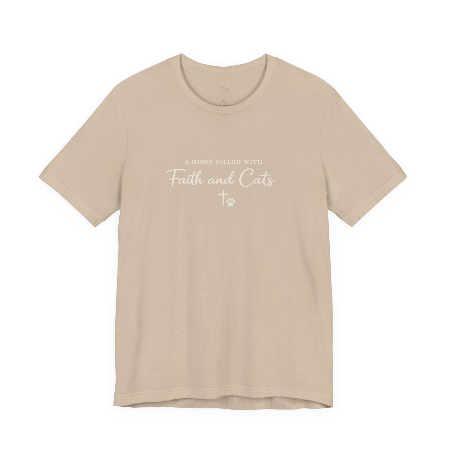 Faith and Cats T‑Shirt — Faith Inspired Christian Cat Tee