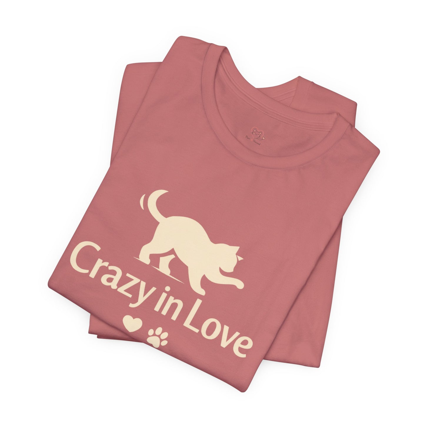 Crazy in Love Cat Valentine Shirt | Cozy Cat Lover Tee