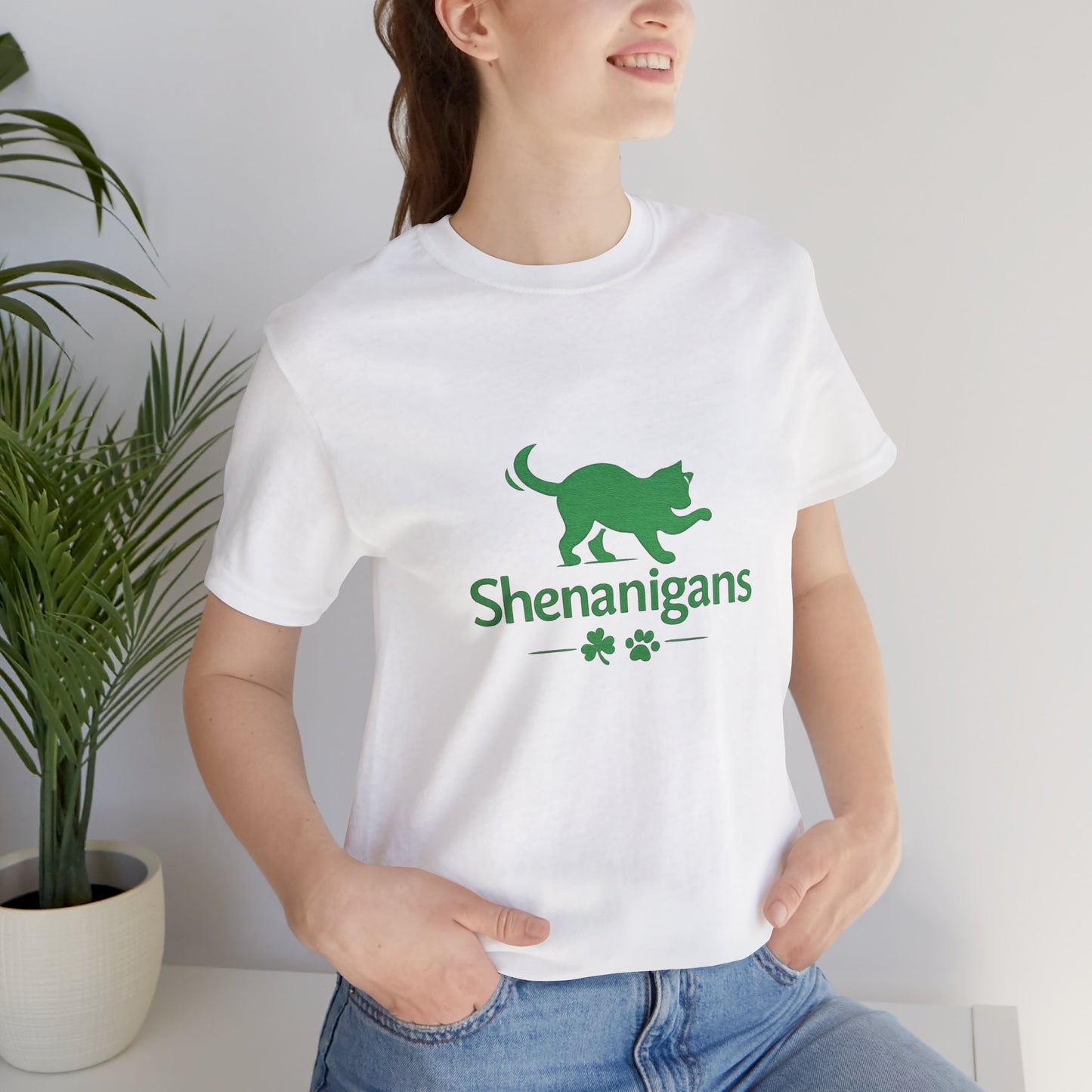 Shenanigans Cat Shirt – St. Patrick’s Day Tee for Cat Lovers