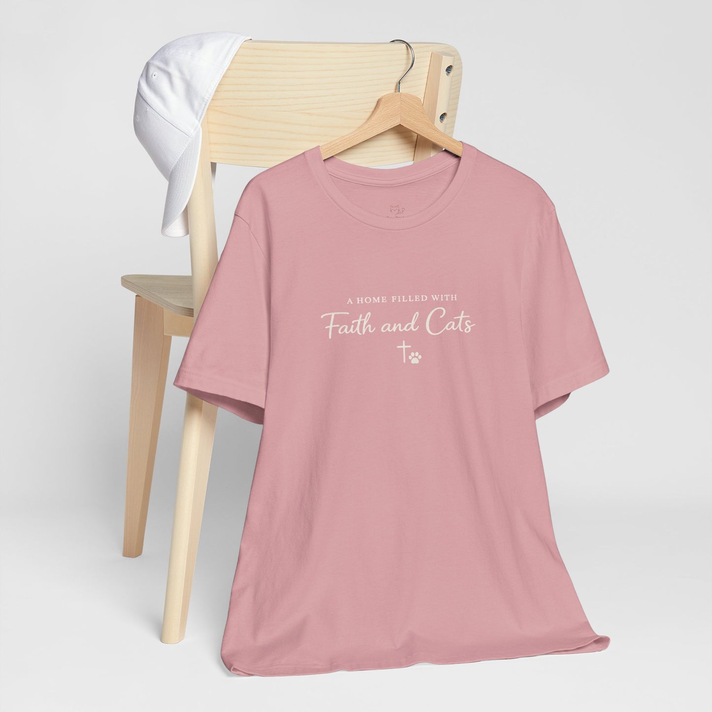 Faith and Cats T‑Shirt — Faith Inspired Christian Cat Tee