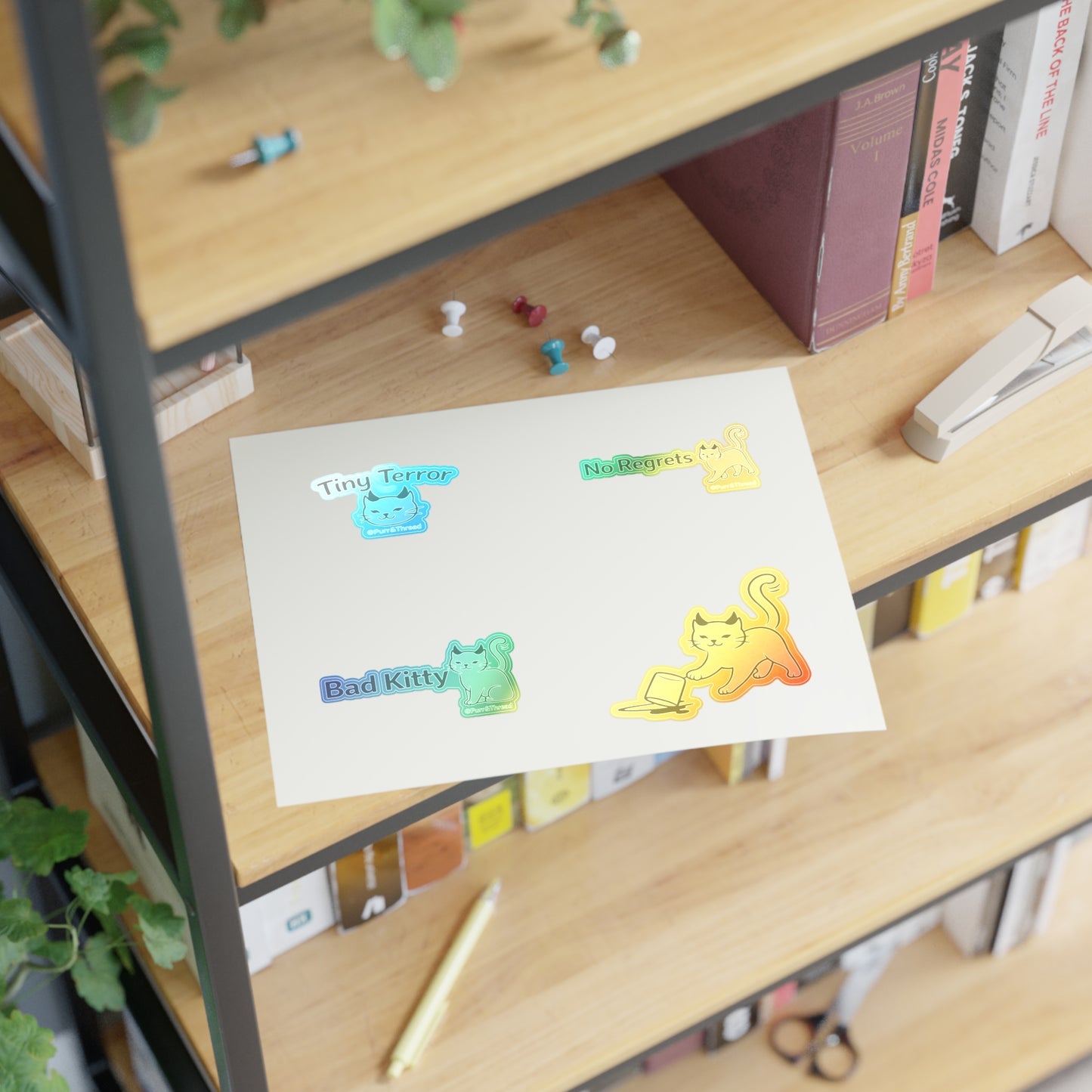 Bad Kitty Sticker Sheet — Sassy Kitty Planner & Laptop Stickers