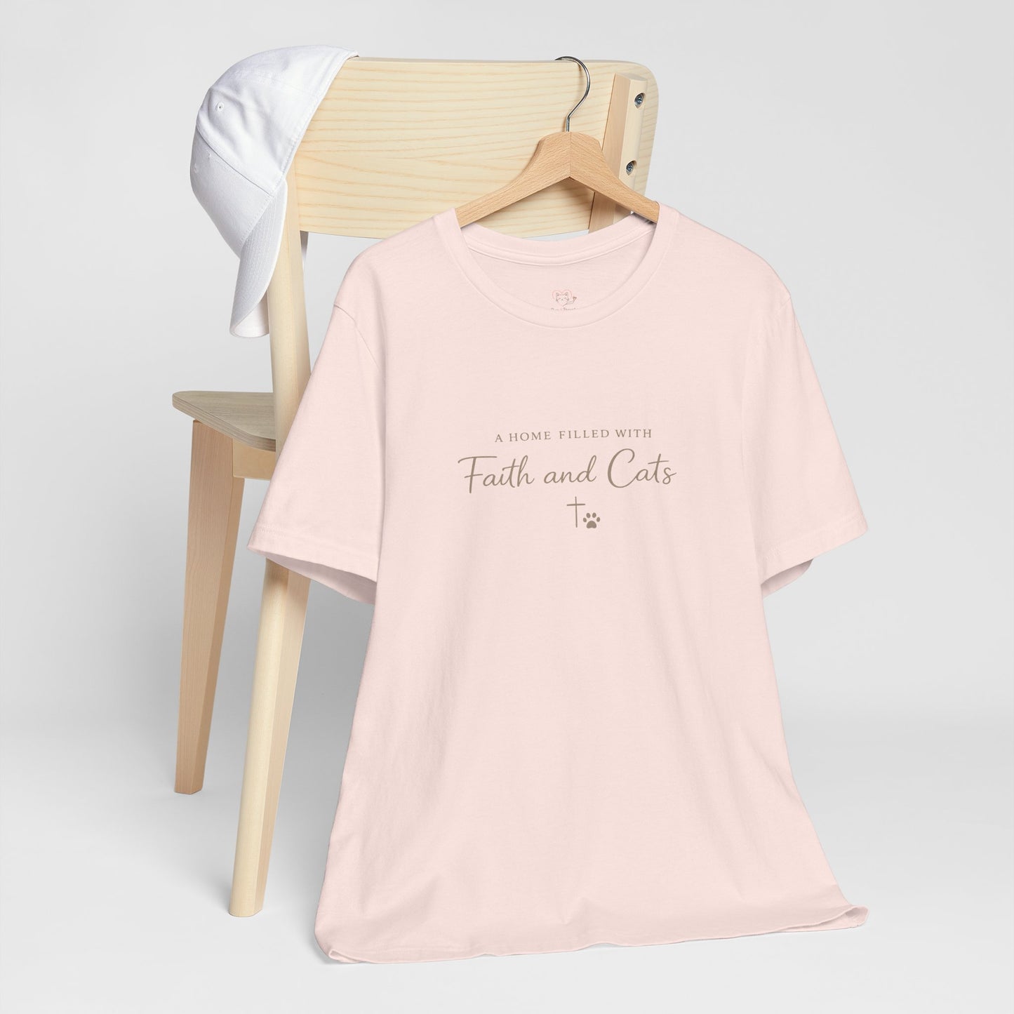 Faith and Cats T‑Shirt — Faith Inspired Christian Cat Tee
