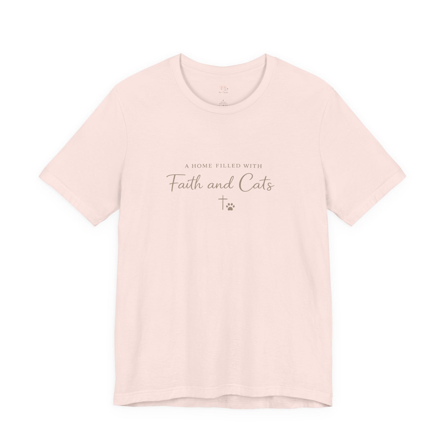 Faith and Cats T‑Shirt — Faith Inspired Christian Cat Tee