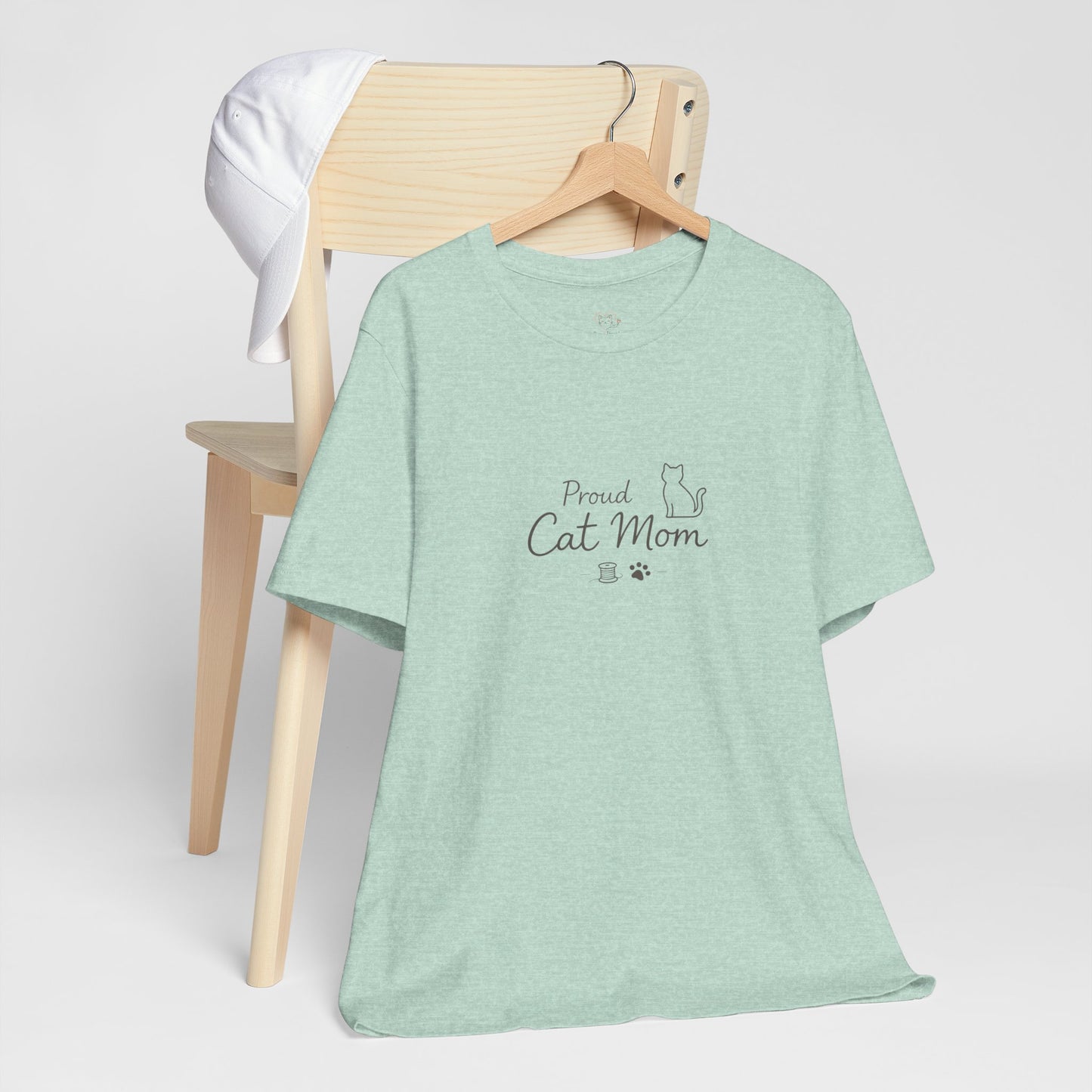 Proud Cat Mom T‑Shirt — Cute Sleeping Cat Tee