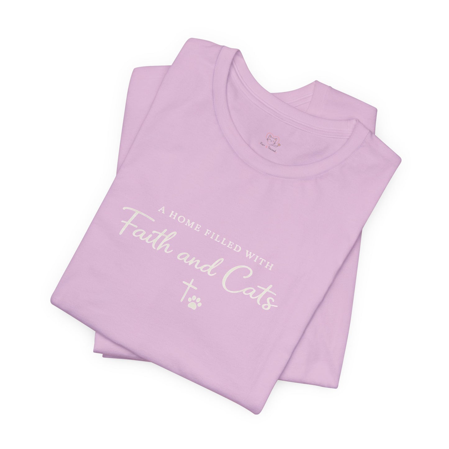Faith and Cats T‑Shirt — Faith Inspired Christian Cat Tee