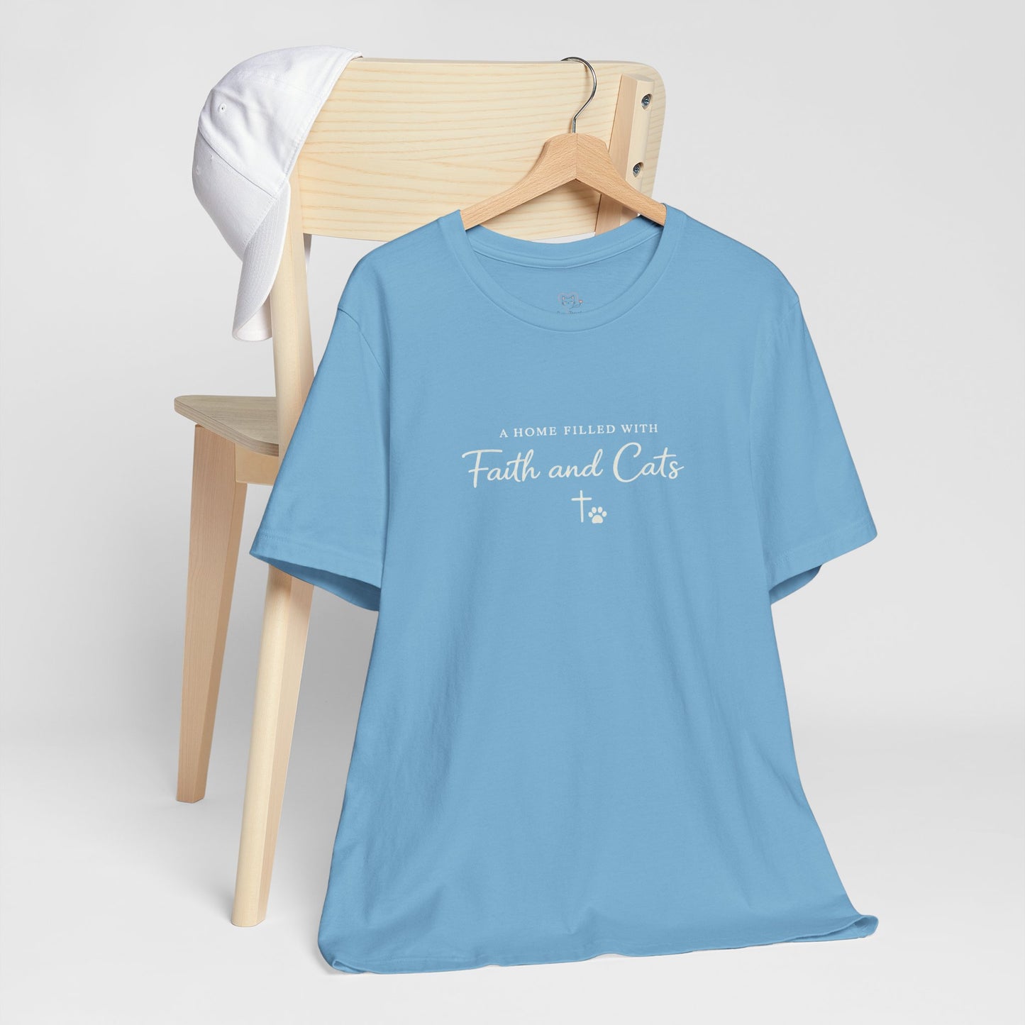 Faith and Cats T‑Shirt — Faith Inspired Christian Cat Tee