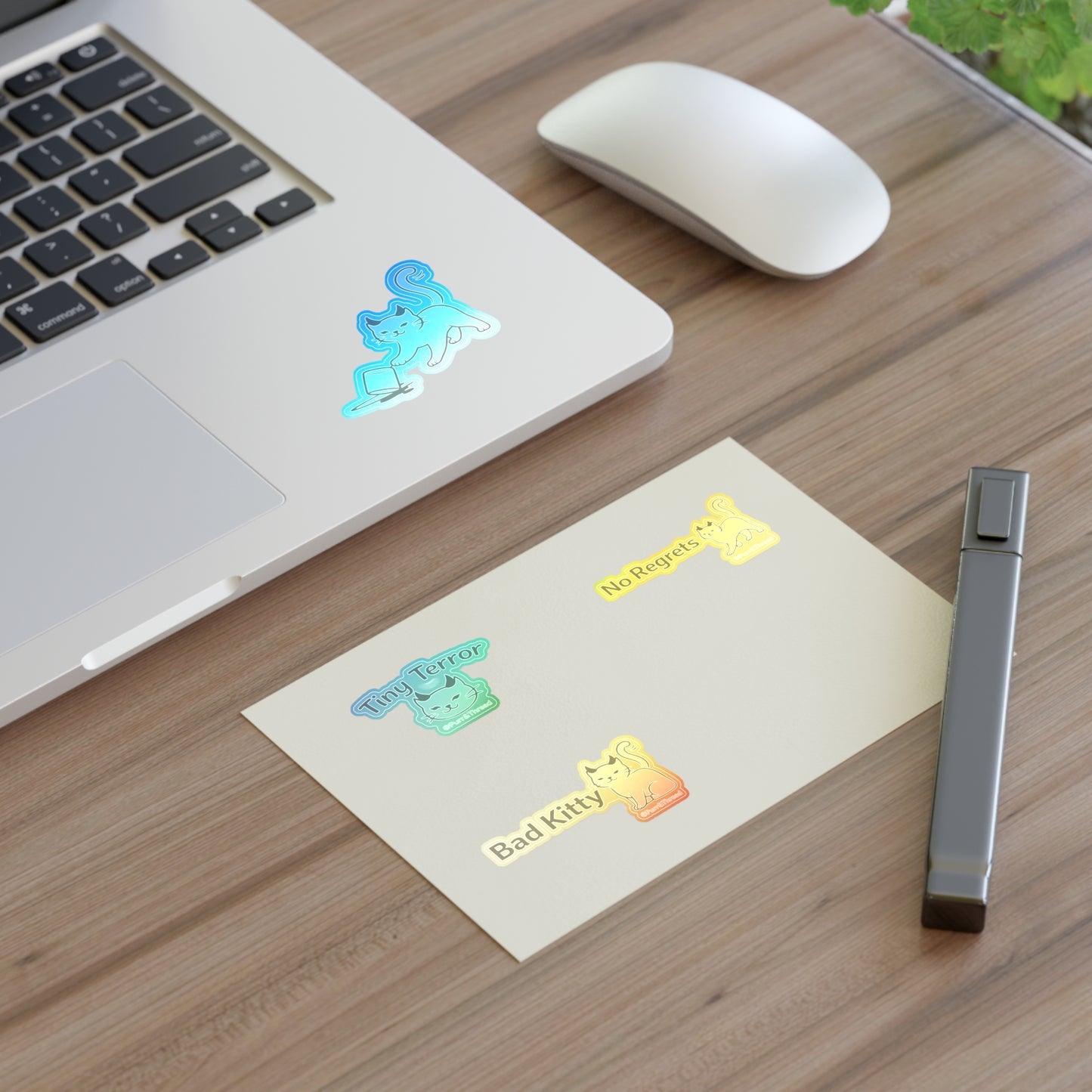 Bad Kitty Sticker Sheet — Sassy Kitty Planner & Laptop Stickers