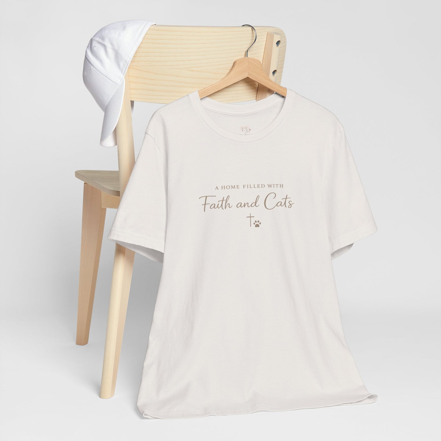 Faith and Cats T‑Shirt — Faith Inspired Christian Cat Tee