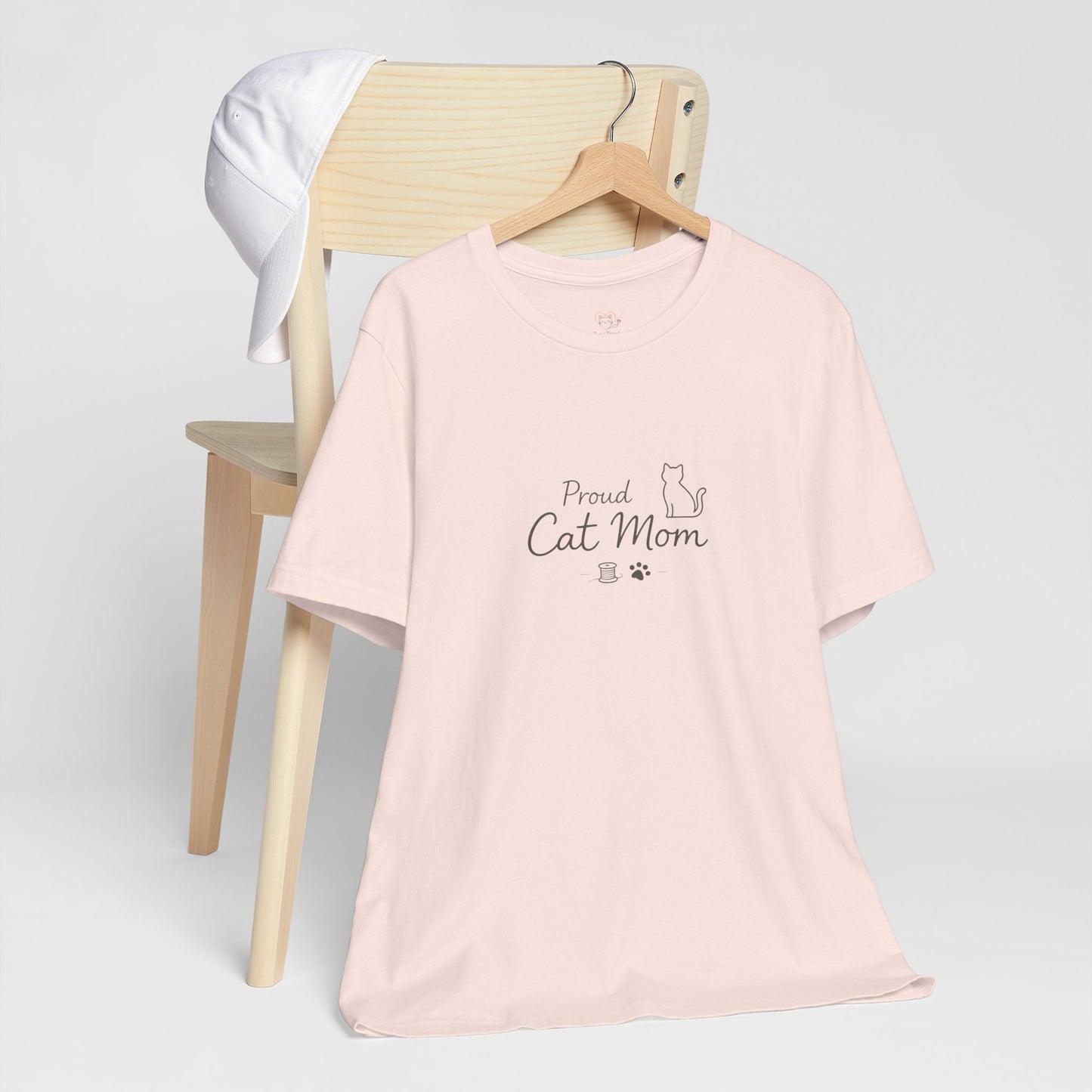 Proud Cat Mom T‑Shirt — Cute Sleeping Cat Tee