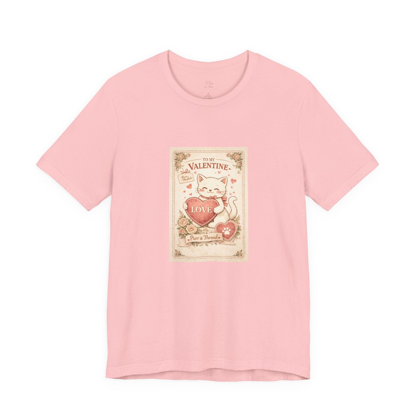 Vintage Postcard Valentine Cat Shirt | Vintage Cat Lover Tee