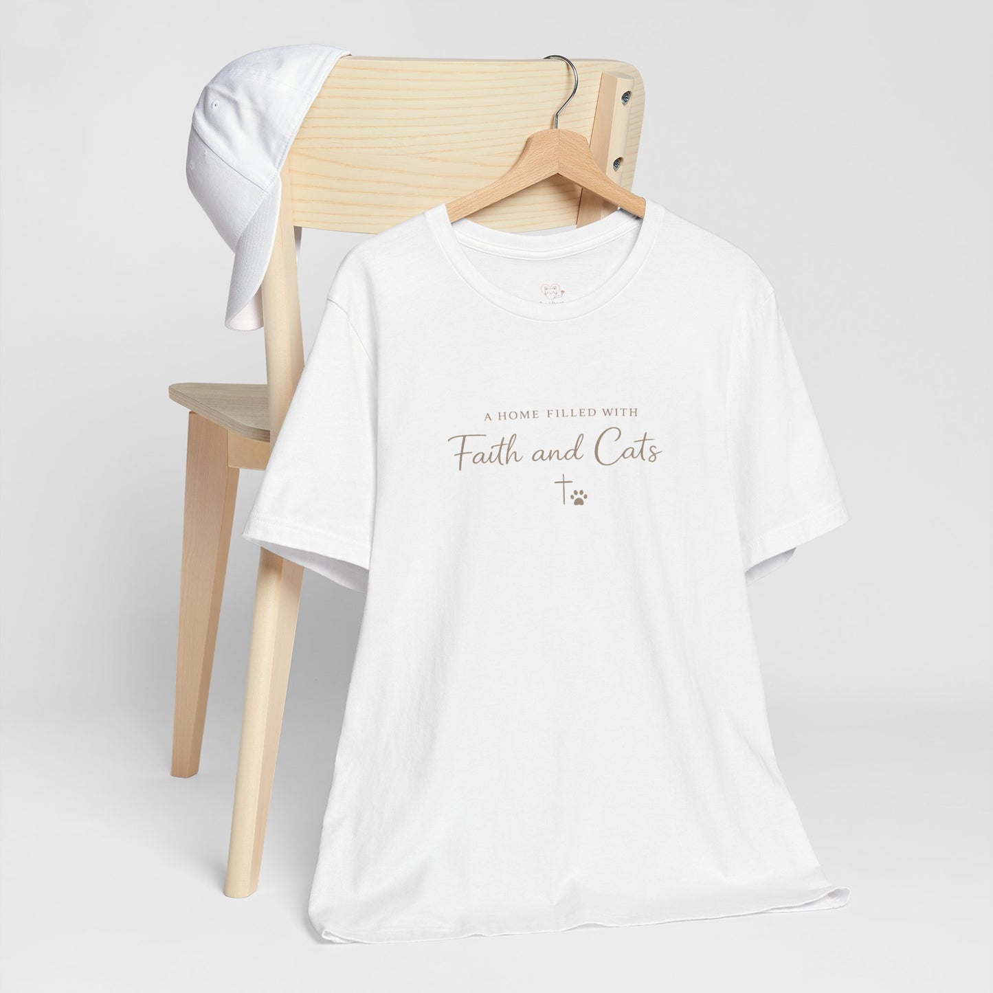 Faith and Cats T‑Shirt — Faith Inspired Christian Cat Tee