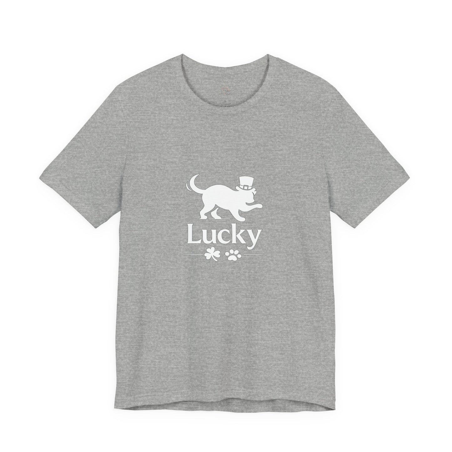 Lucky Cat St. Patrick’s Day T-Shirt | Minimalist Irish Cat Graphic