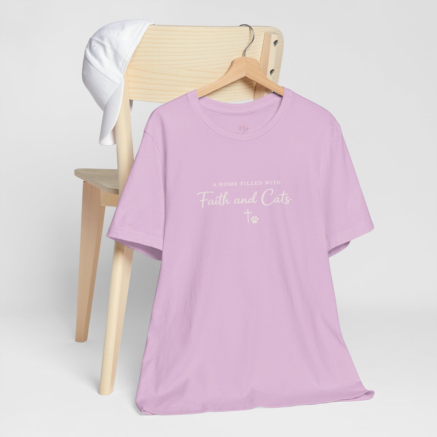 Faith and Cats T‑Shirt — Faith Inspired Christian Cat Tee