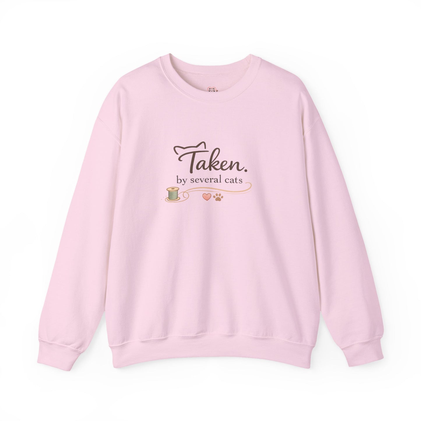 "Taken By Several Cats" Crewneck Print | Cozy Cat Lover Sweatshirt