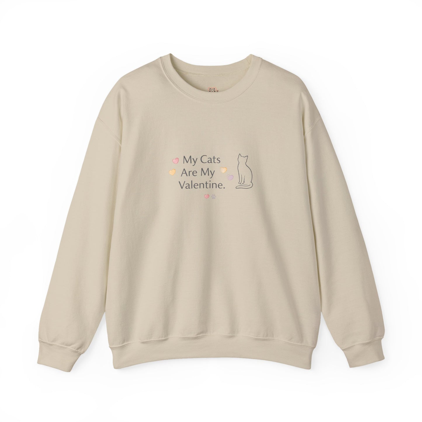 My Cats Are My Valentine Crewneck | Cozy Cat Lover Sweatshirt