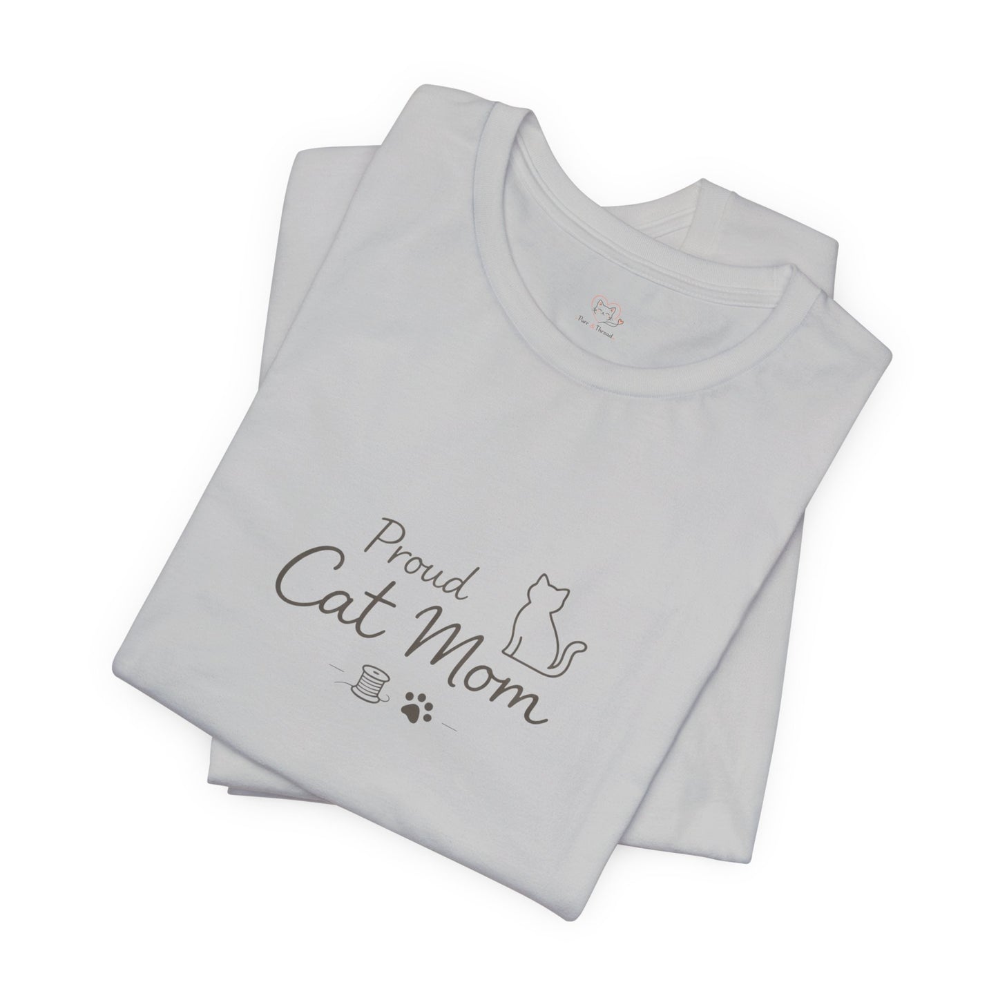 Proud Cat Mom T‑Shirt — Cute Sleeping Cat Tee
