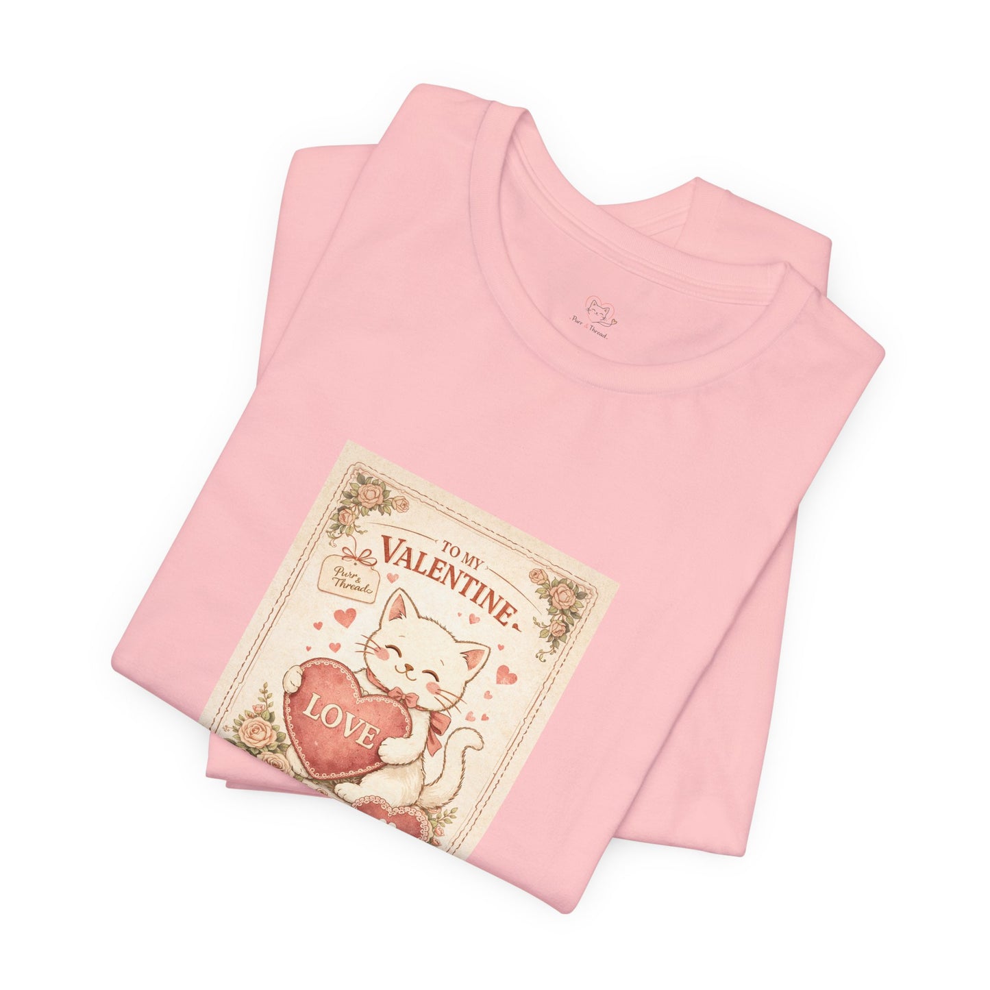 Vintage Postcard Valentine Cat Shirt | Vintage Cat Lover Tee