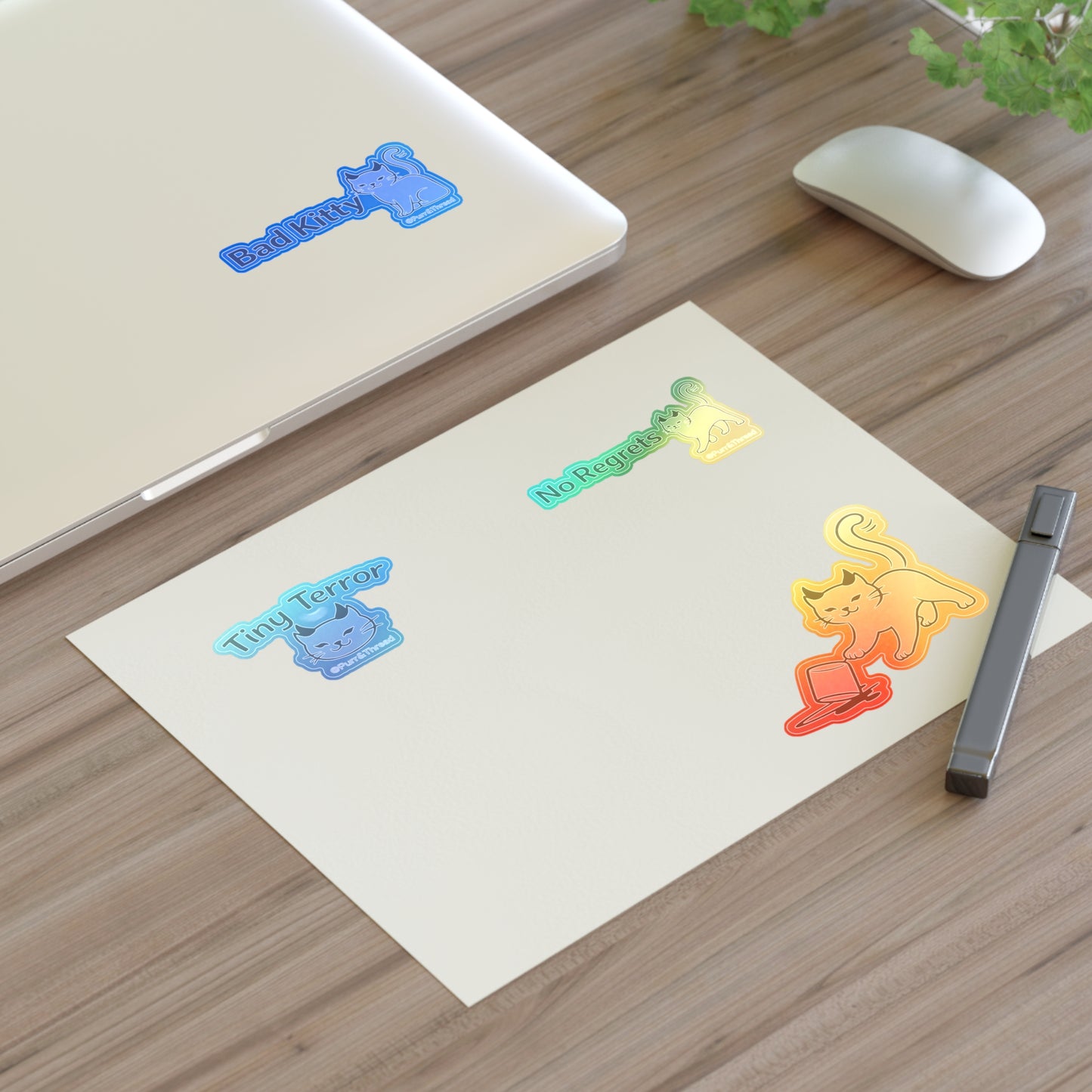Bad Kitty Sticker Sheet — Sassy Kitty Planner & Laptop Stickers