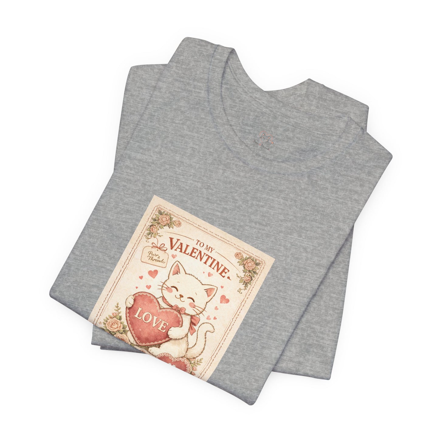 Vintage Postcard Valentine Cat Shirt | Vintage Cat Lover Tee