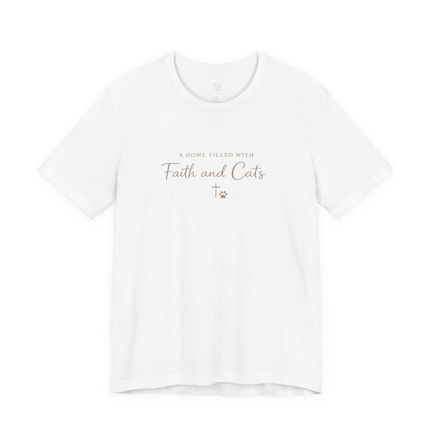 Faith and Cats T‑Shirt — Faith Inspired Christian Cat Tee