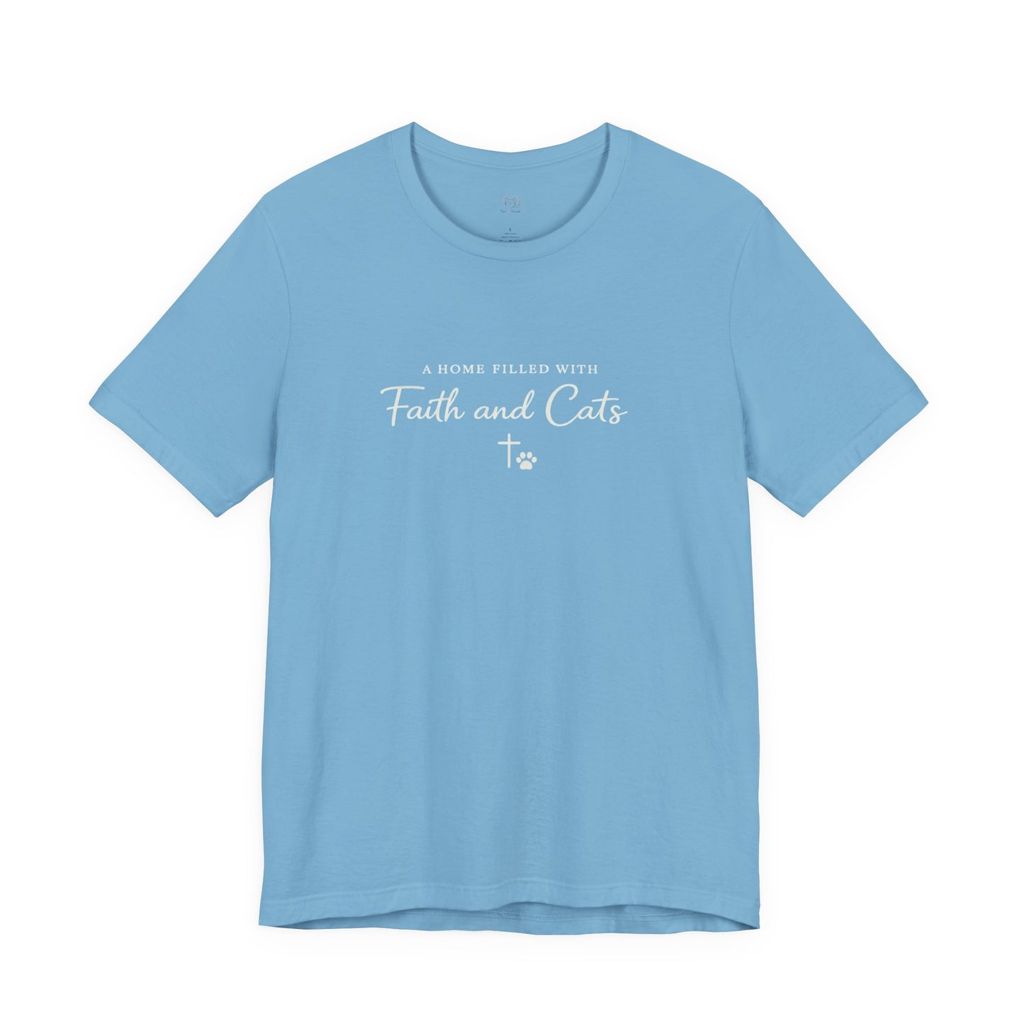 Faith and Cats T‑Shirt — Faith Inspired Christian Cat Tee