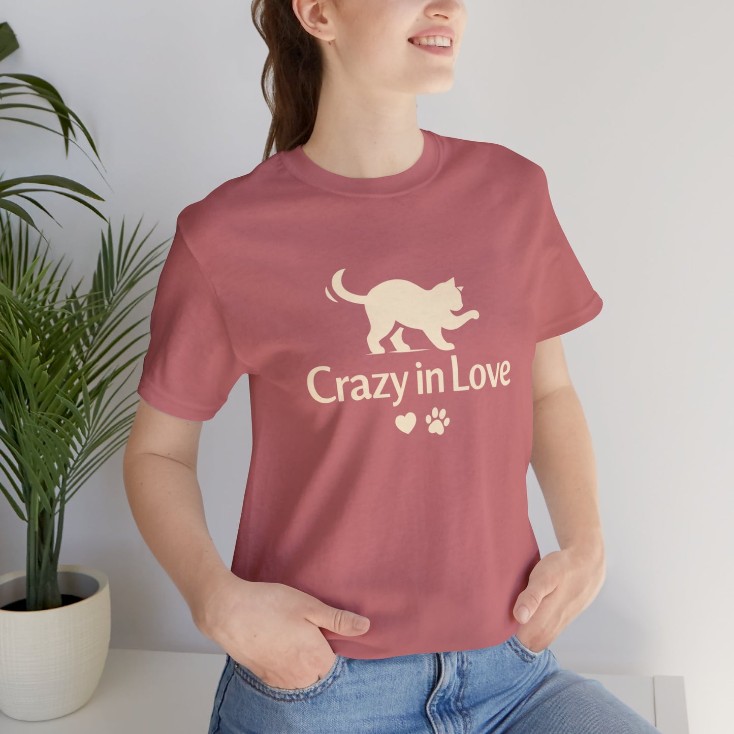 Crazy in Love Cat Valentine Shirt | Cozy Cat Lover Tee