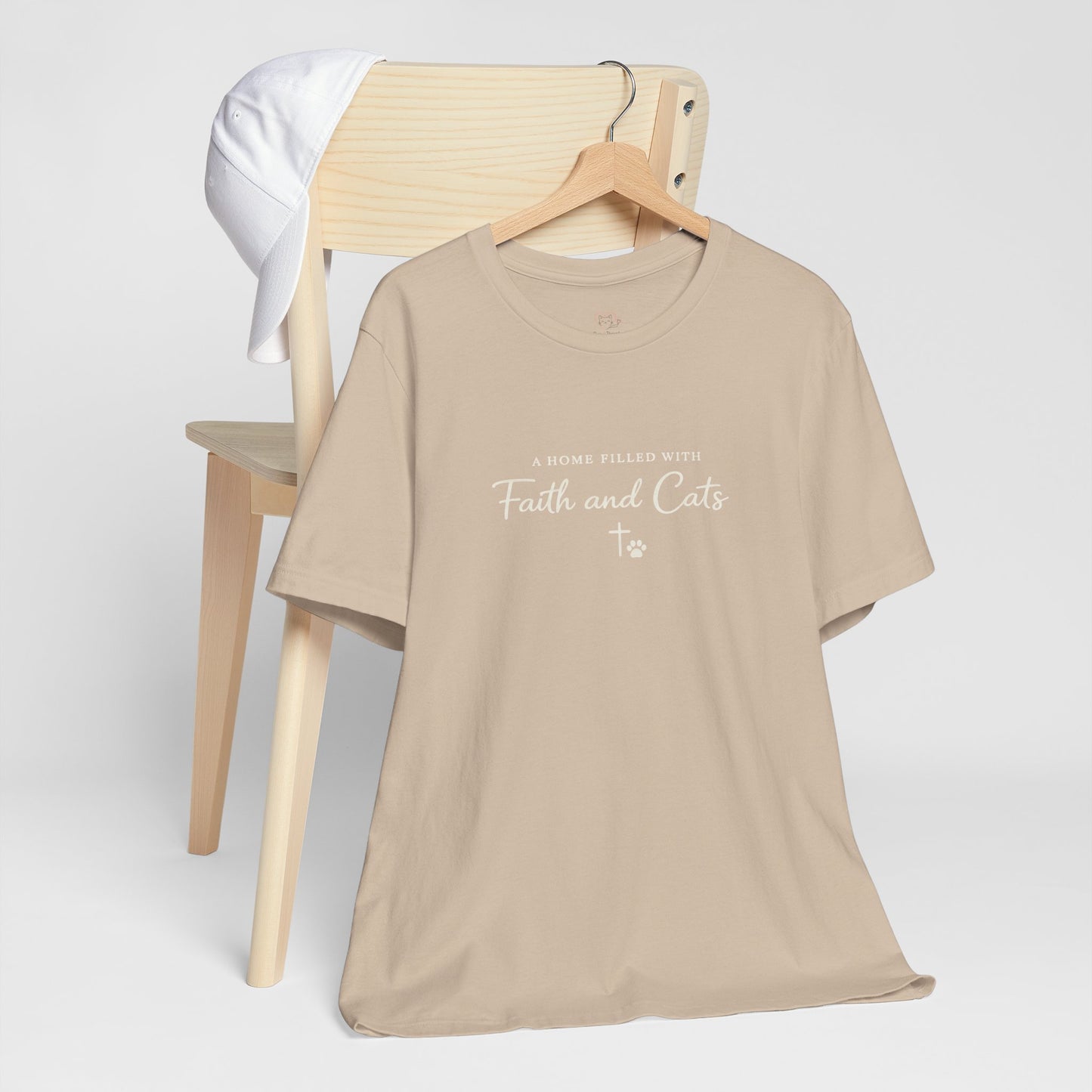 Faith and Cats T‑Shirt — Faith Inspired Christian Cat Tee