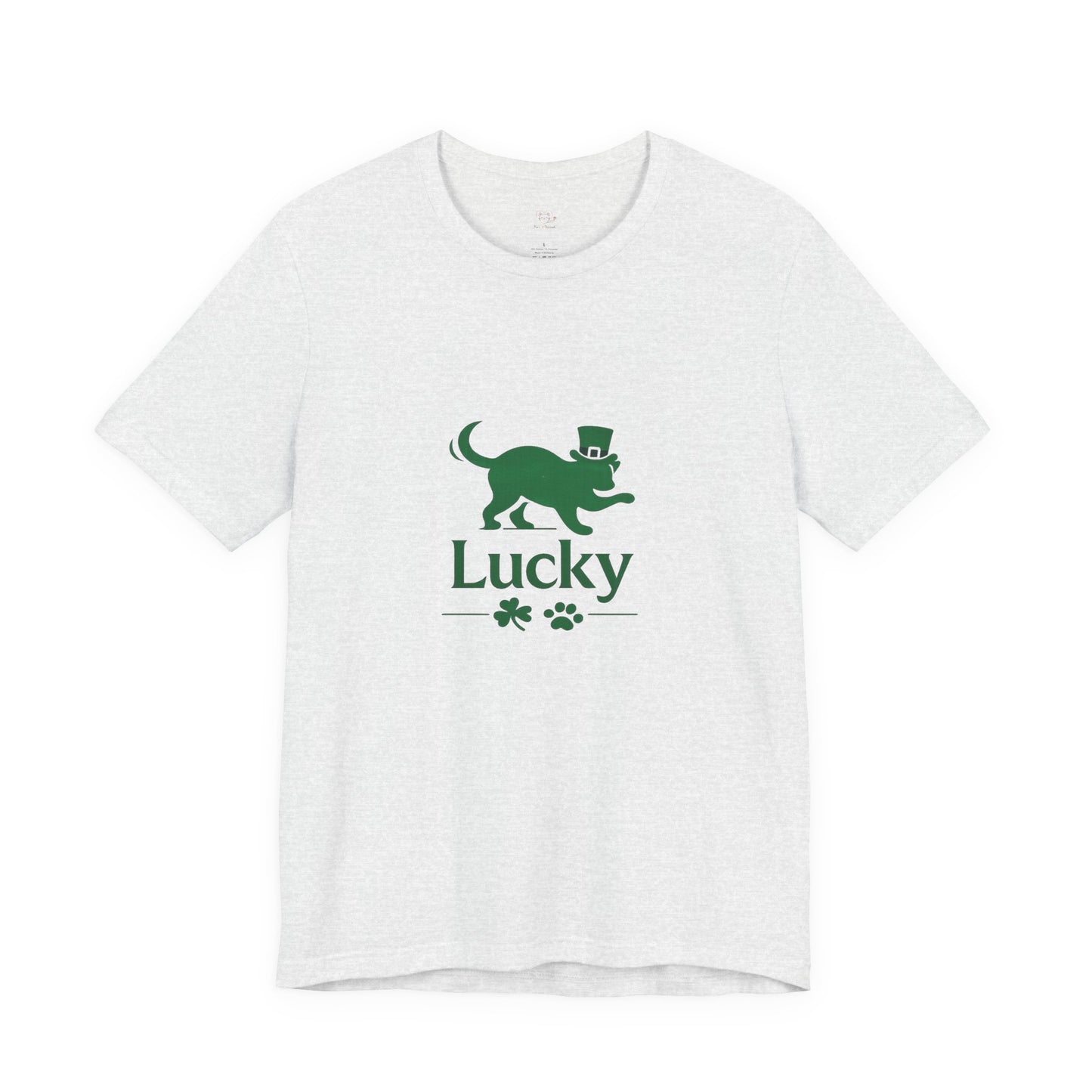 Lucky Cat St. Patrick’s Day T-Shirt | Minimalist Irish Cat Graphic