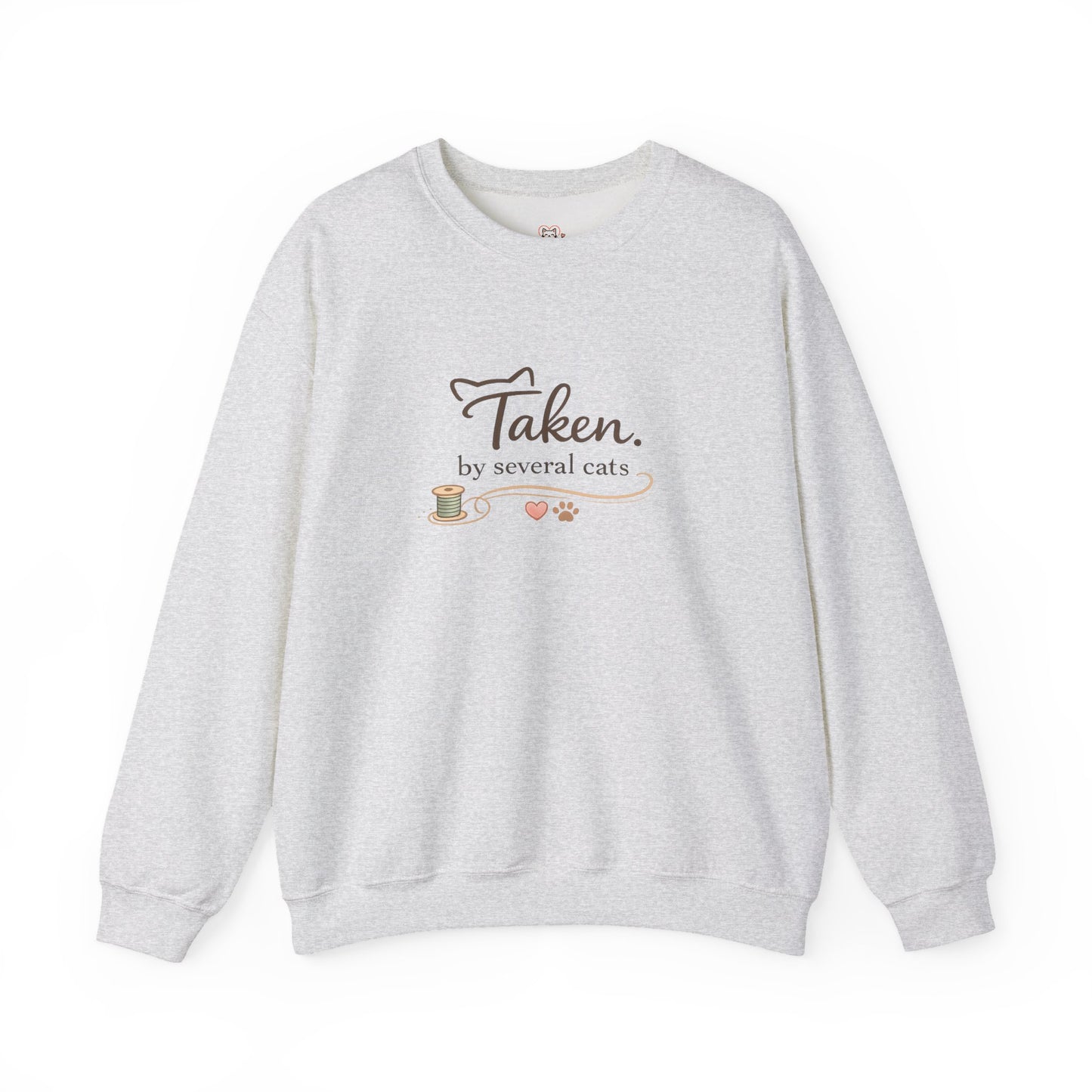 "Taken By Several Cats" Crewneck Print | Cozy Cat Lover Sweatshirt