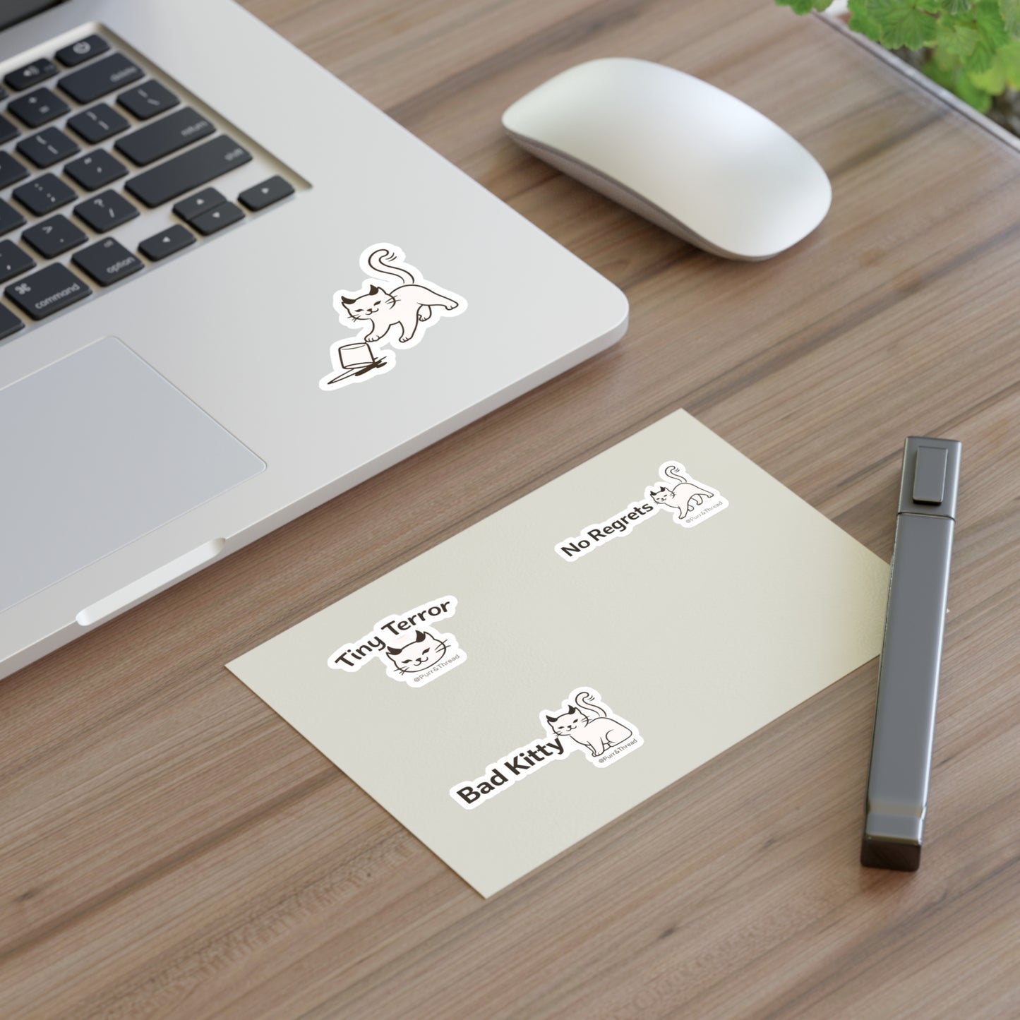 Bad Kitty Sticker Sheet — Sassy Kitty Planner & Laptop Stickers