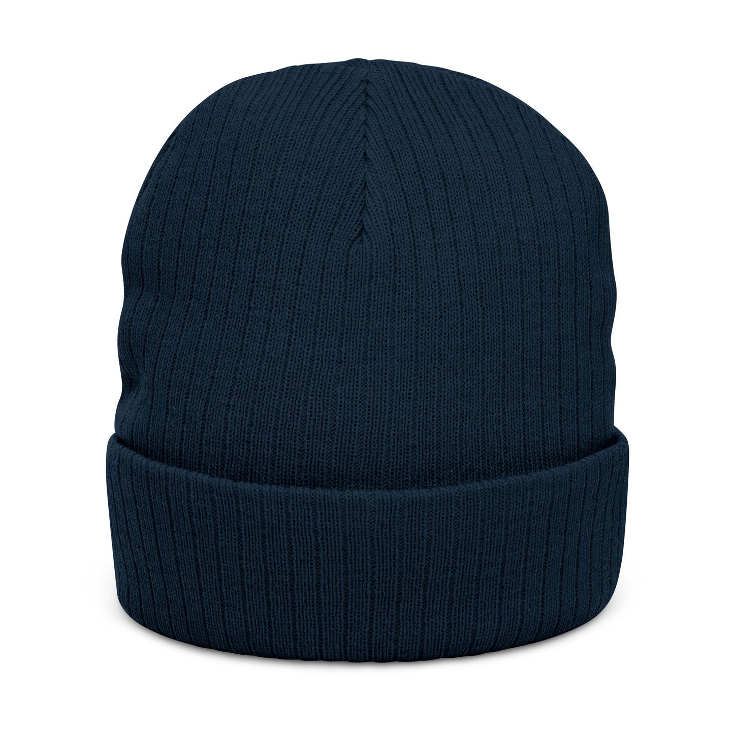 Embroidered 'Tiny Terror' Cat Ribbed Knit Beanie — Cozy Winter Hat