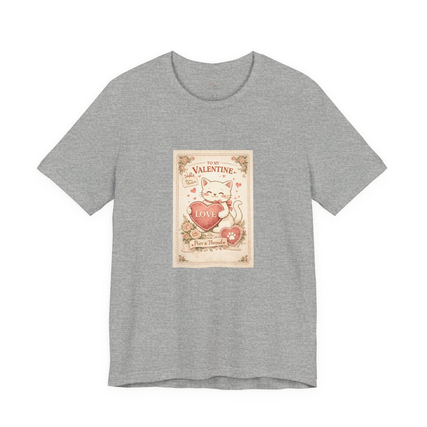 Vintage Postcard Valentine Cat Shirt | Vintage Cat Lover Tee