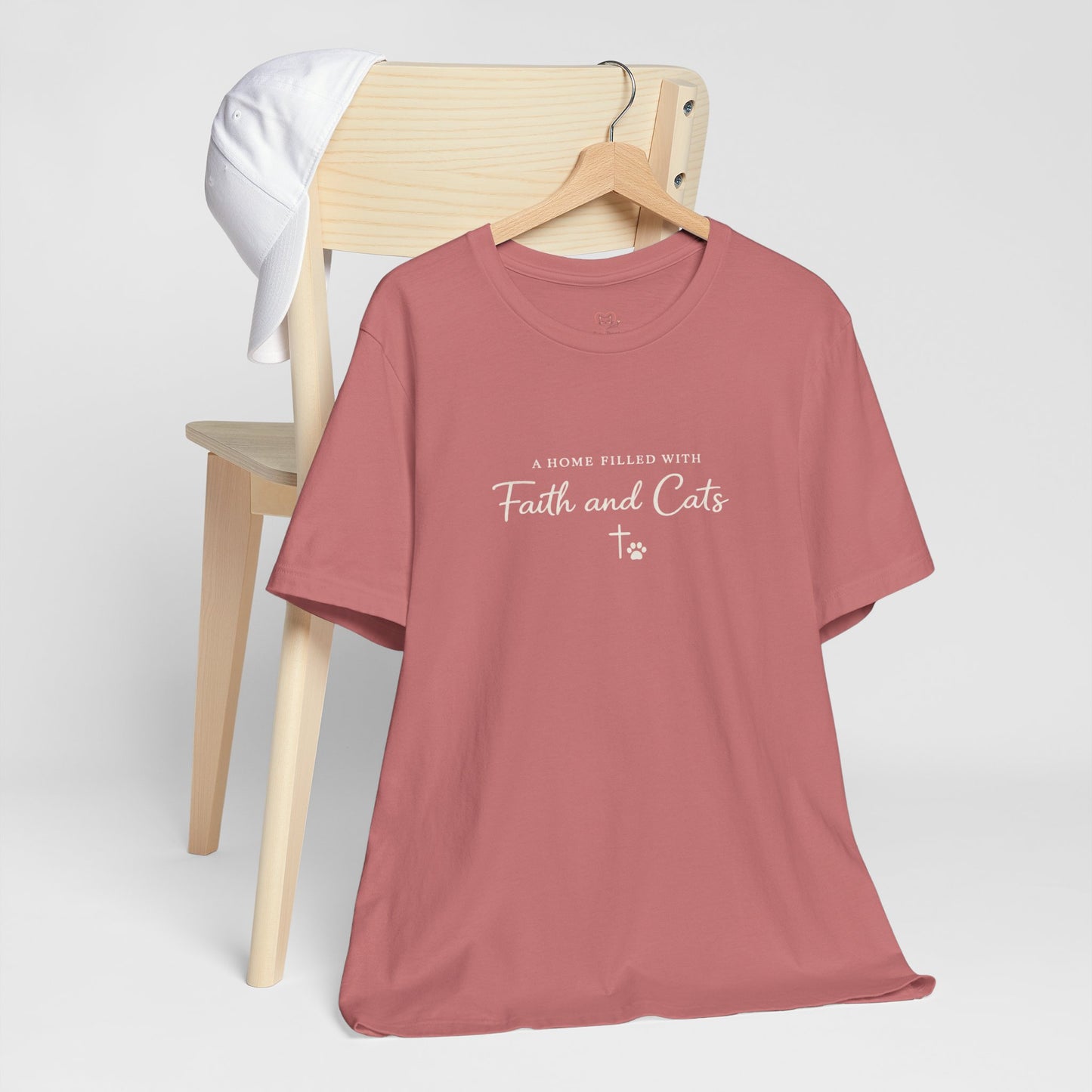 Faith and Cats T‑Shirt — Faith Inspired Christian Cat Tee