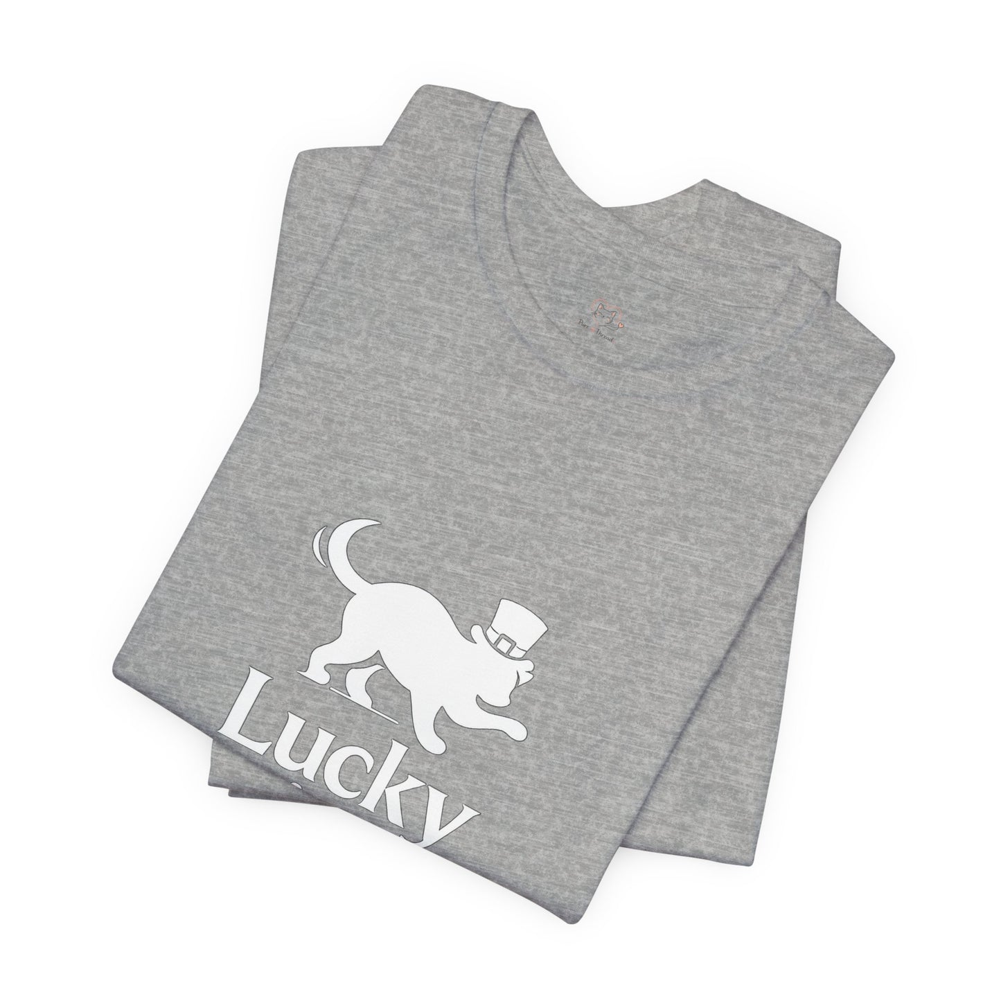 Lucky Cat St. Patrick’s Day T-Shirt | Minimalist Irish Cat Graphic