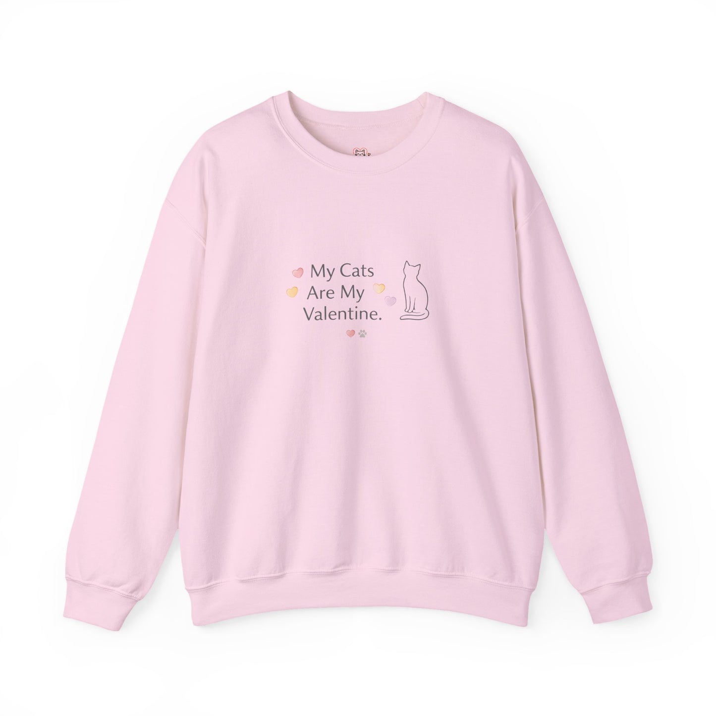 My Cats Are My Valentine Crewneck | Cozy Cat Lover Sweatshirt